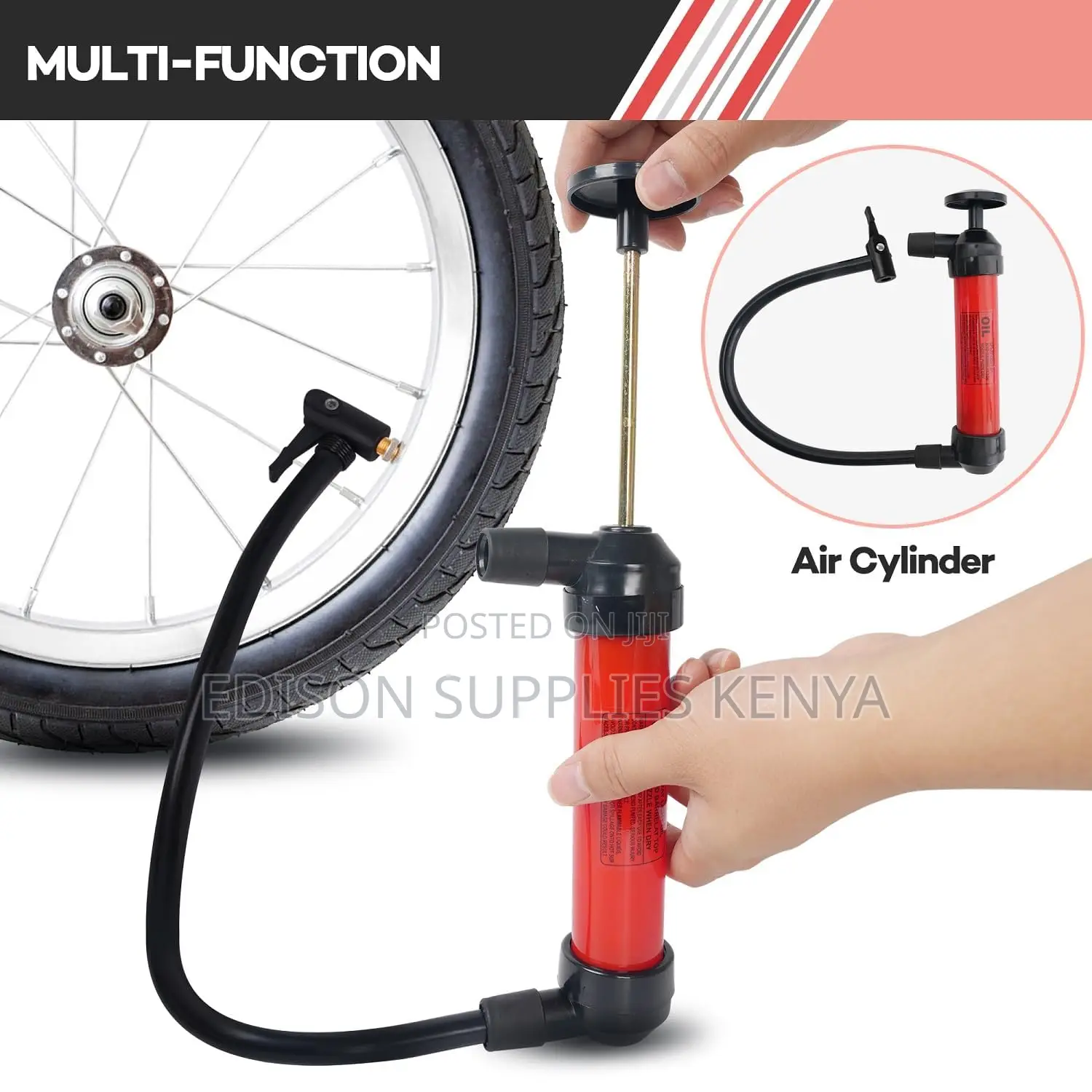 Oil Siphon Pump Fuel Fluids Transfer Car Multi Use Bike Pump