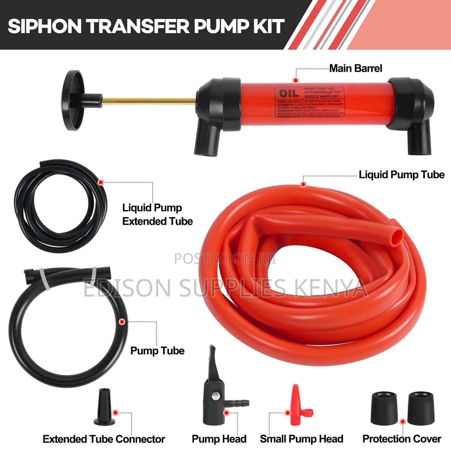 Oil Siphon Pump Fuel Fluids Transfer Car Multi Use Bike Pump