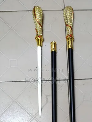 Fancy Designer Metallic Walking Sticks.