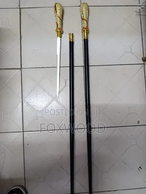 Fancy Designer Metallic Walking Sticks.