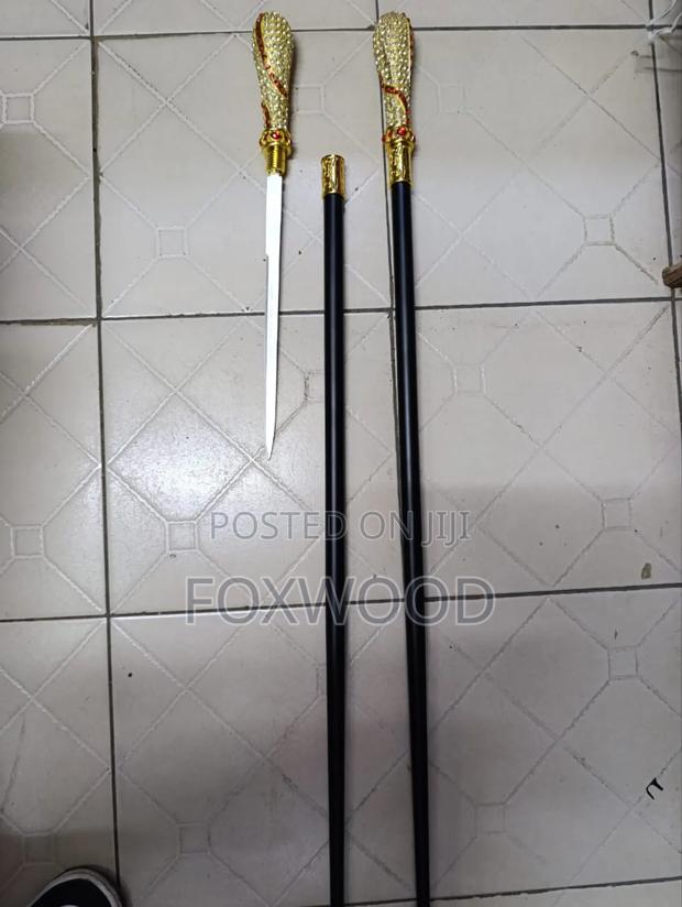 Fancy Designer Metallic Walking Sticks. - thumbnail 8
