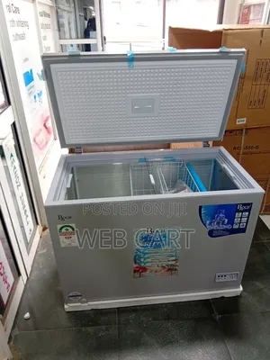 Roch Chest Freezer RCF-350-G – 282 Litres, Grey