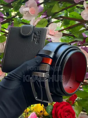 Luxury Men's Leather Belt With Wallet