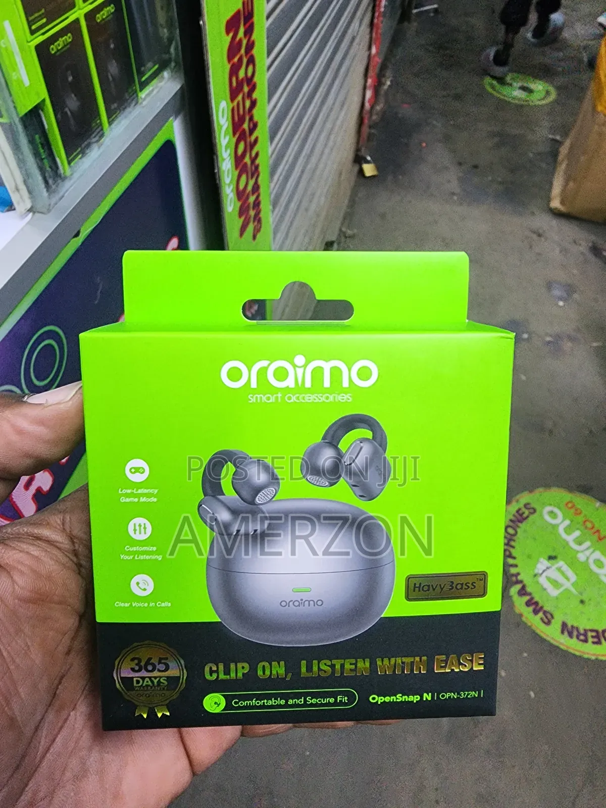 Oraimo Opensnap N Clip-on Open-Ear True Wireless Earbuds