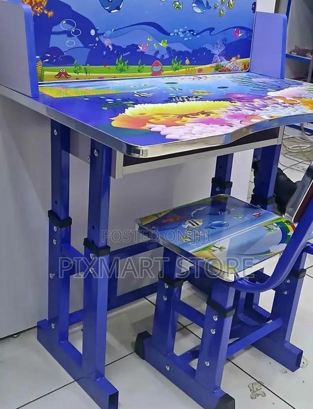 Blue Study Desk - main view