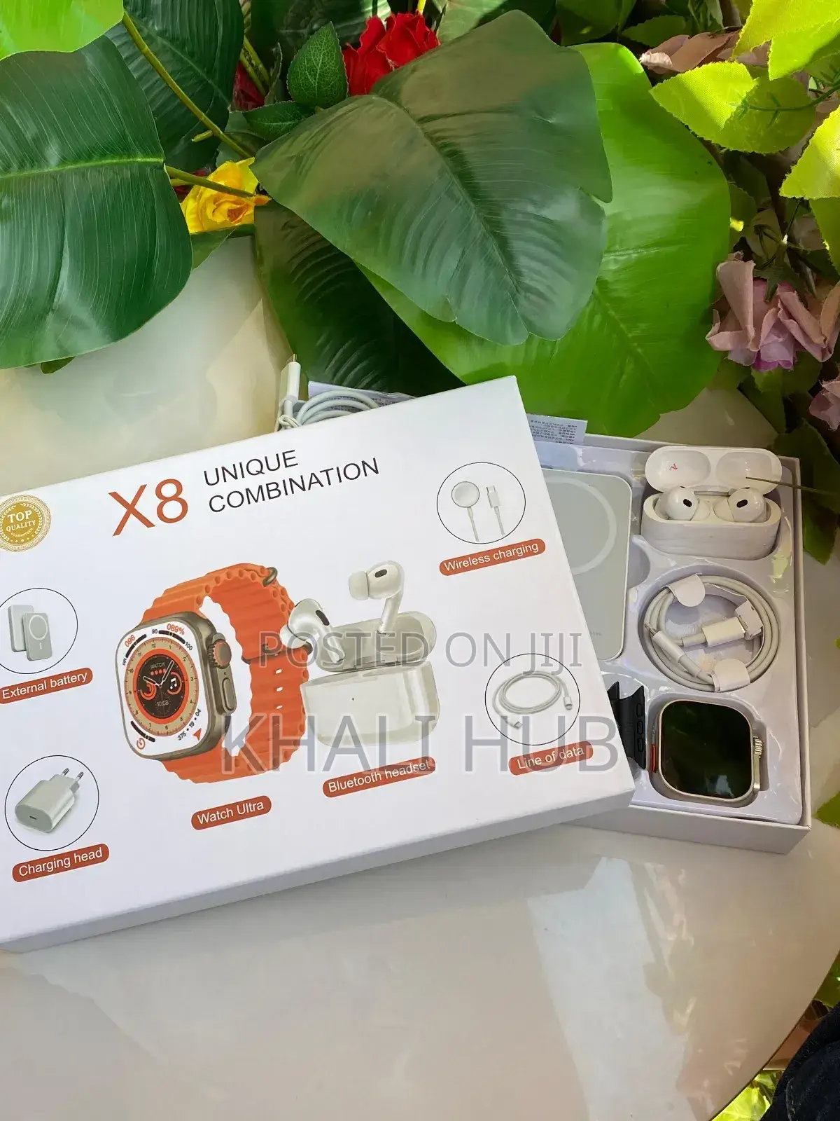 Smart Watch With Power Bank and Earbuds