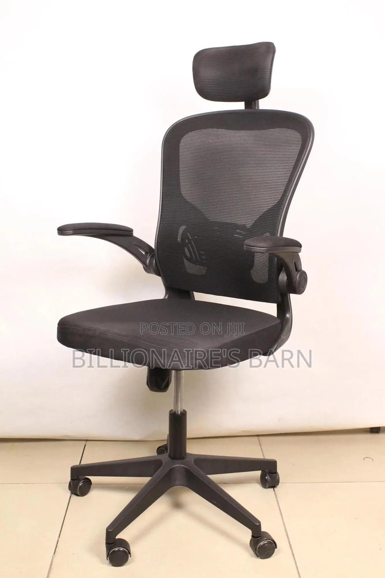 Swivel Gray High-Back Executive Mesh Office Chair