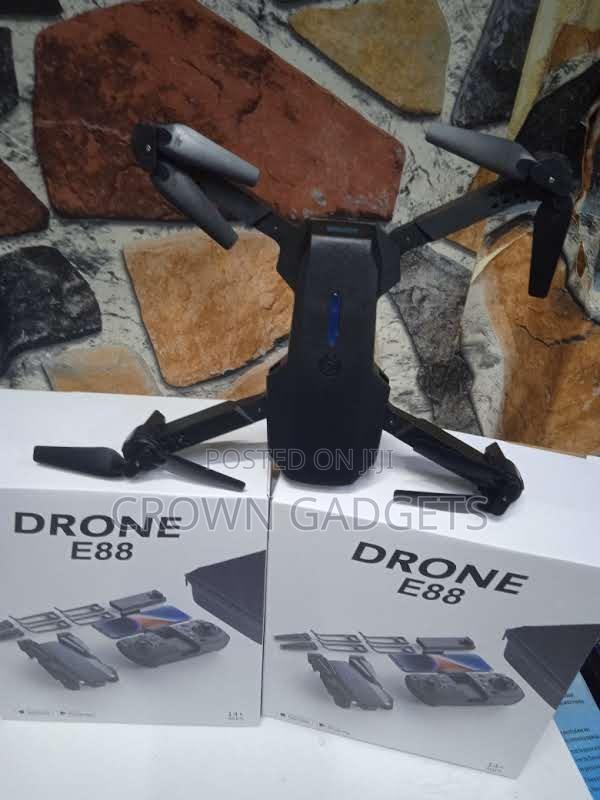 Foldable E88 Rc Drone With Hd Camera Auto Return - main view