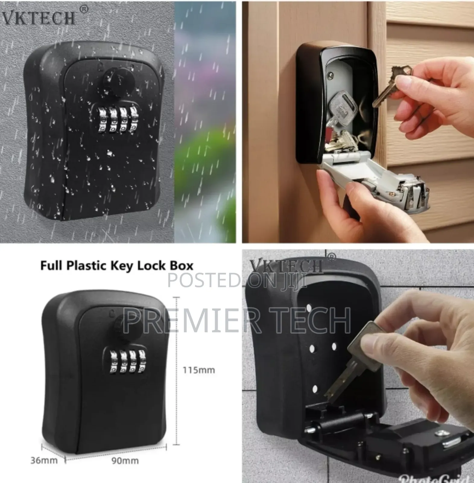 Waterproof Wall Mounted Key Safe