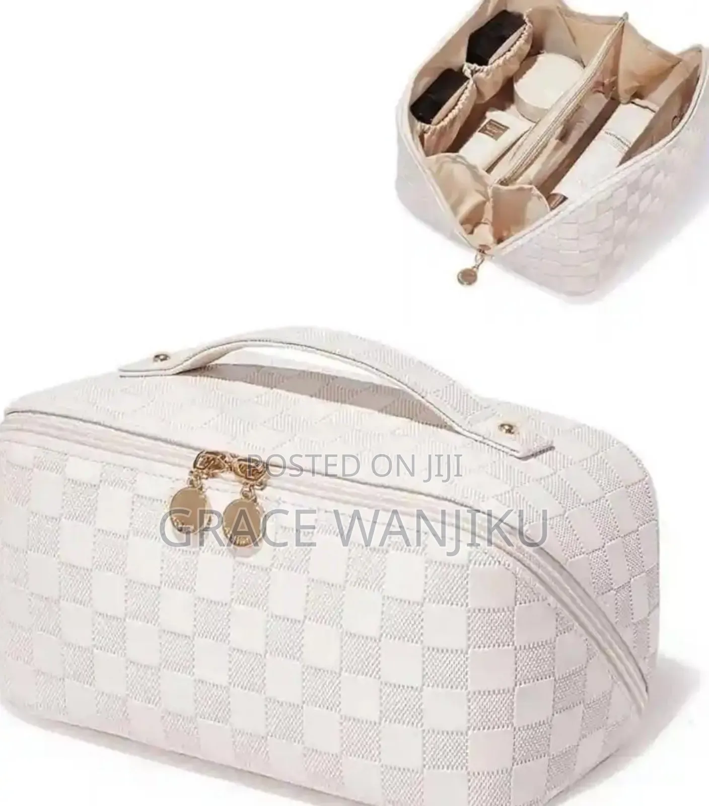 Pu Leather Cosmetic Pouch Bag