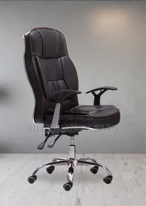 Office Chairs: Executive Quality Black Leather Chair