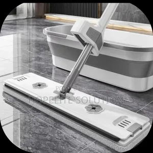 Household Flat Mop With a Bucket