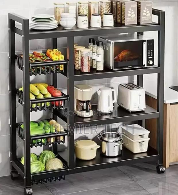Multifunctional Strong Metallic Kitchen Rack - main view