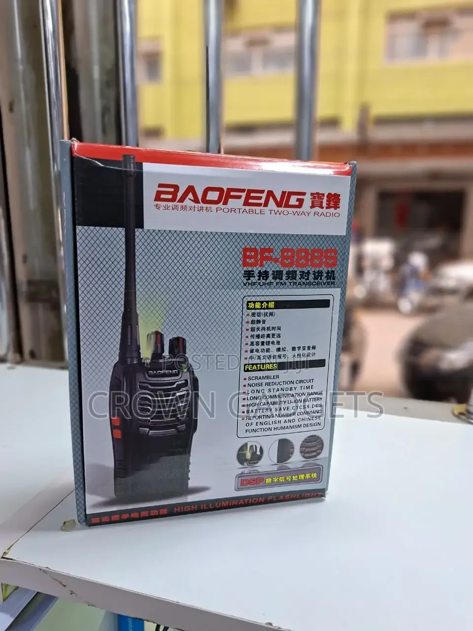 Bf-B888s Rechargeable Walkie Talkie Long Range Uhf