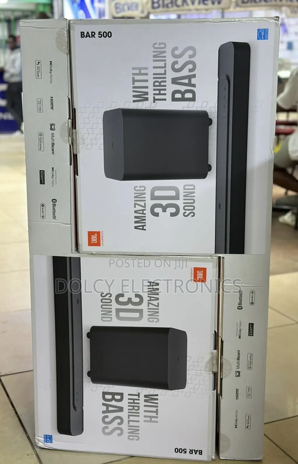 JBL Bar 500 – 590w 5.1 Channel Soundbar Wireless Subwoofer