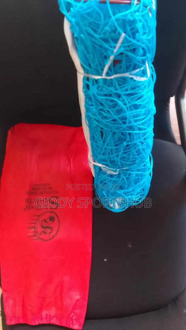Blue With Wire Volleyball Net. - main view