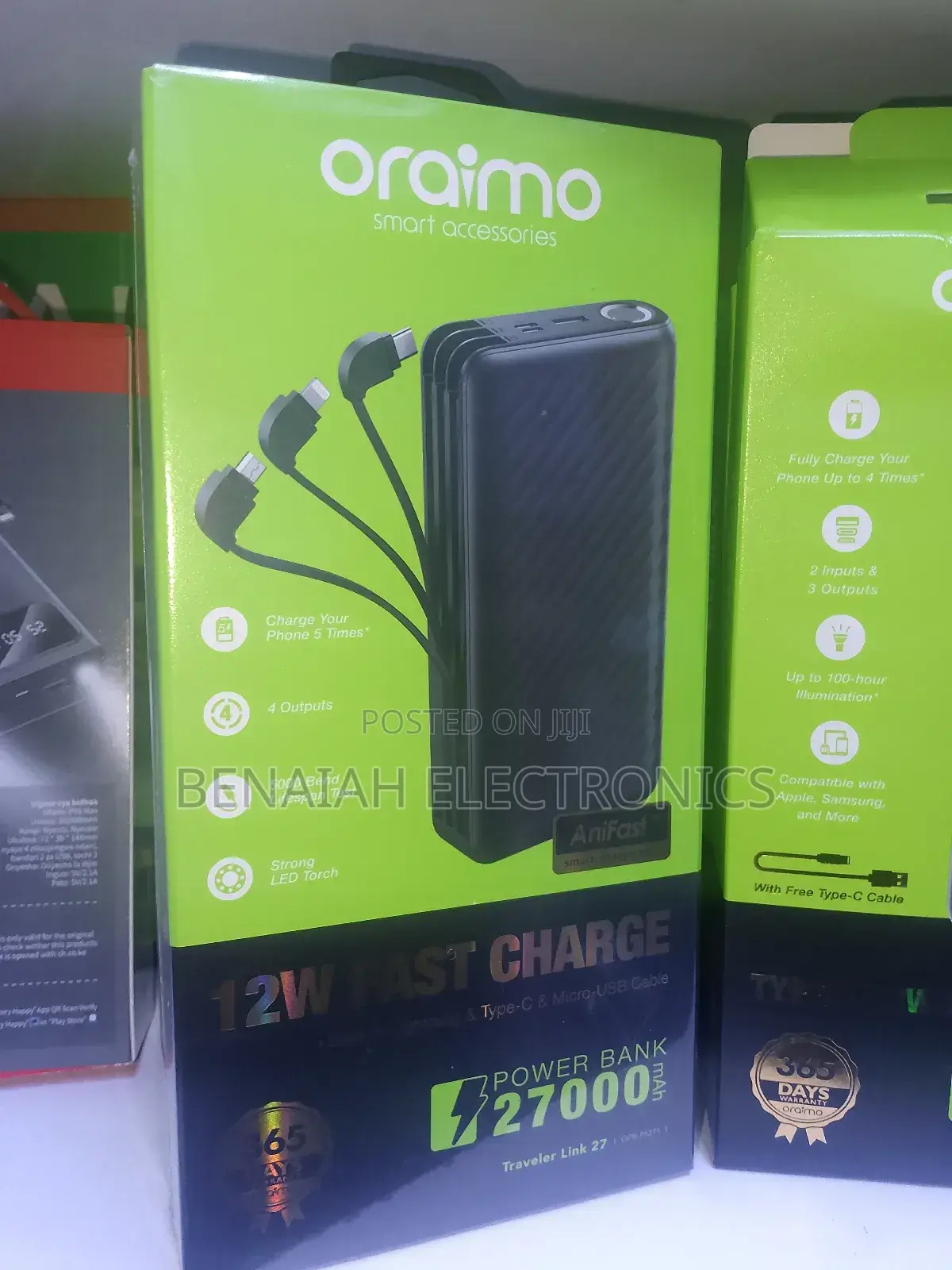 Oraimo Powerbank 27000 Mah Legendary Performance Powerbank
