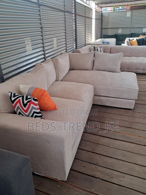 Decent 6 Seater L Sofa Set