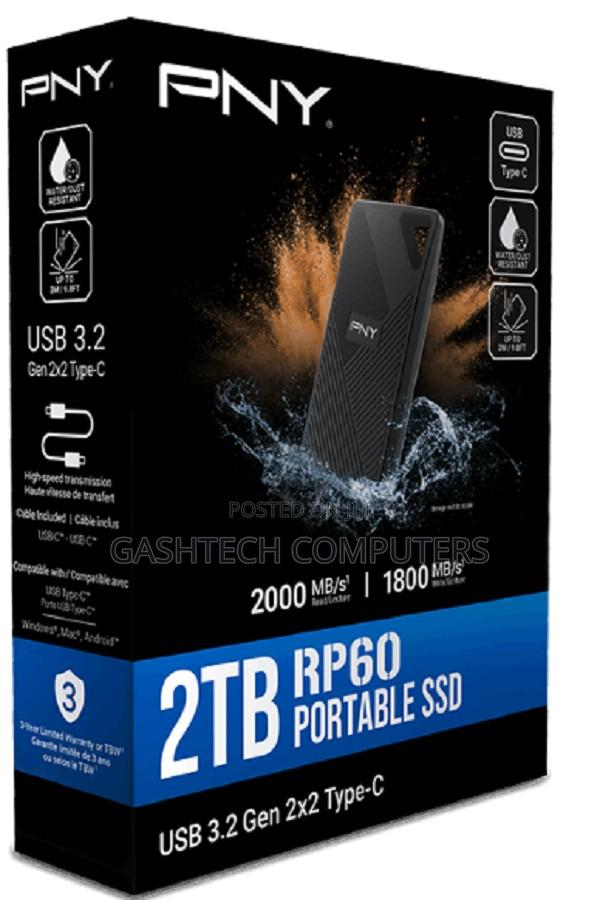 Pny Rp60 Usb 3.2 Gen 2x2 Type-C Portable SSD