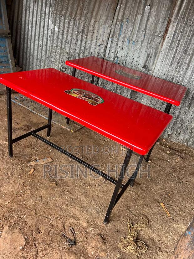 Hotel Table – Steel Frame Laminated Surface - main view