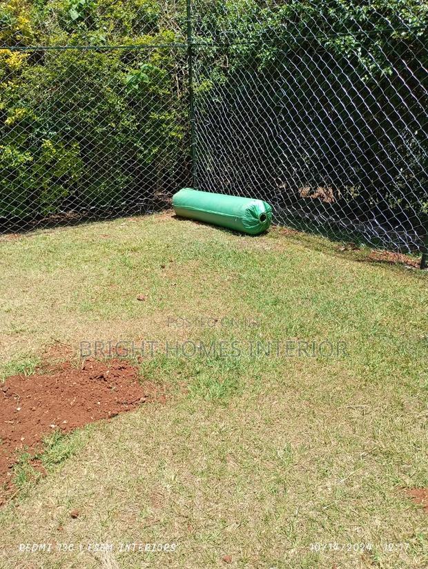 Grass Carpet Installed in a Football Field