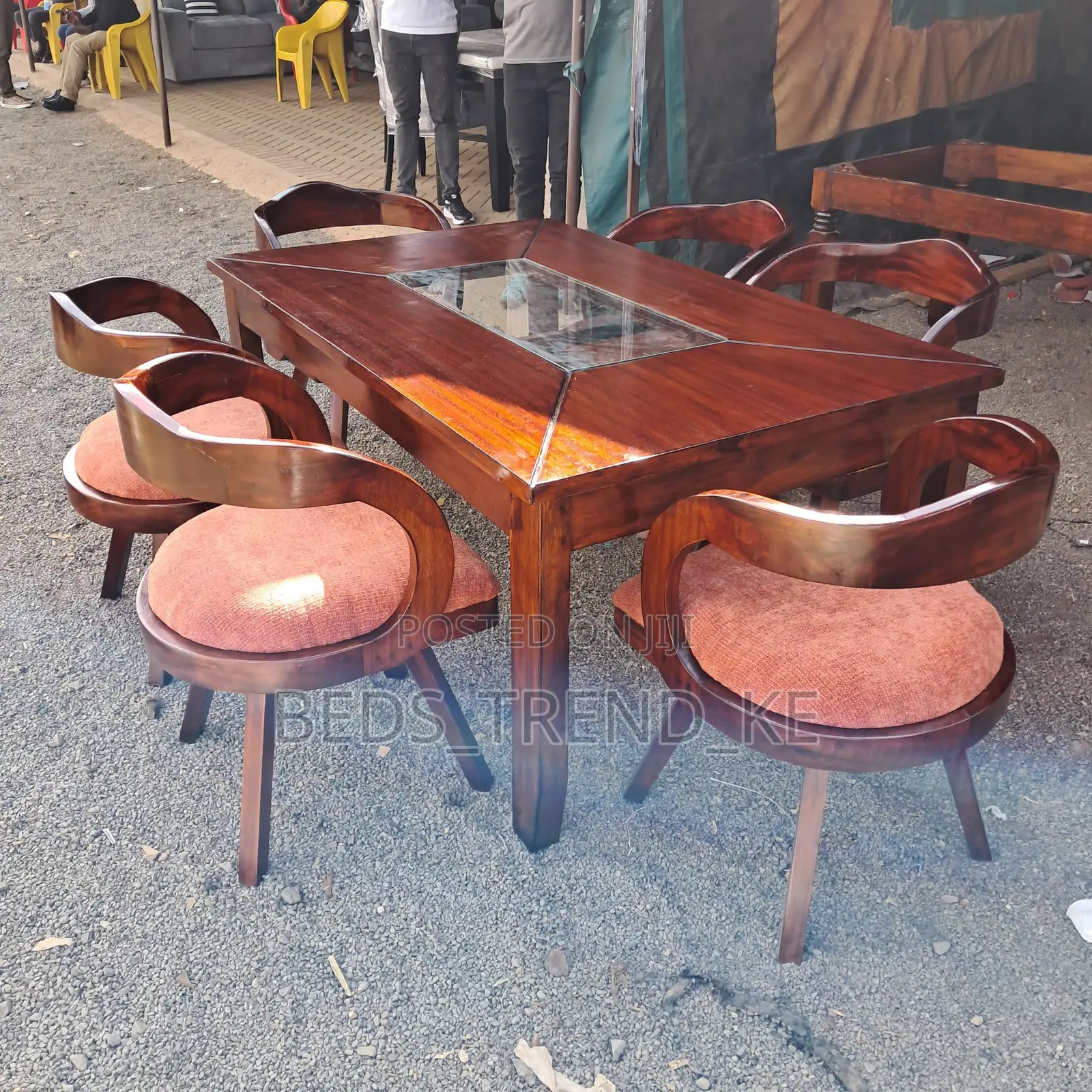 Stylish Wooden 6 Seater Dining Set