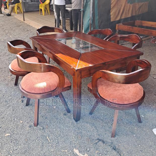 Stylish Wooden 6 Seater Dining Set