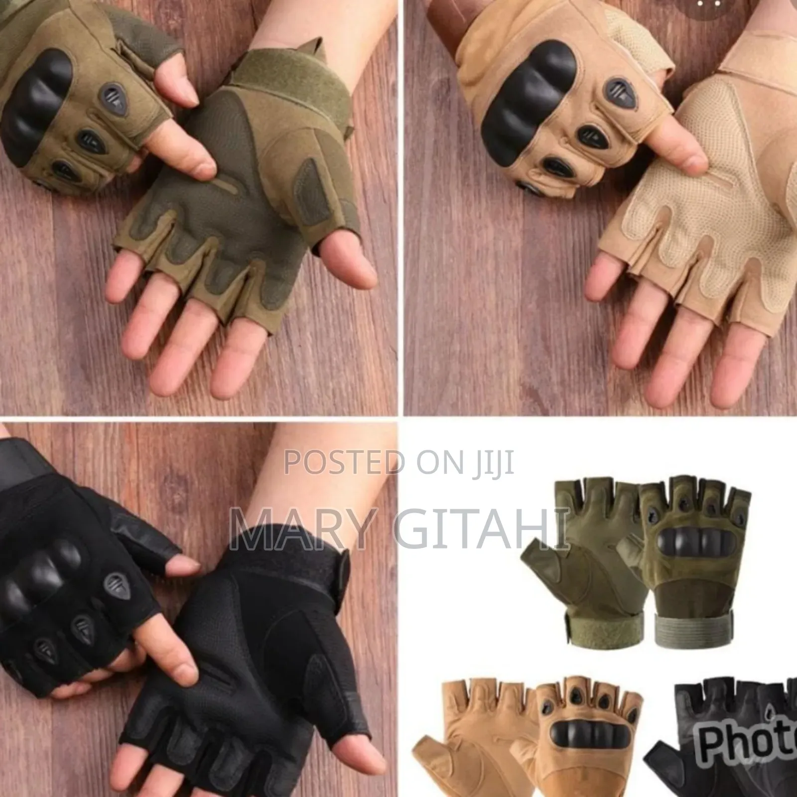 *Gym/Bikers High Quality Half-Finger Gloves