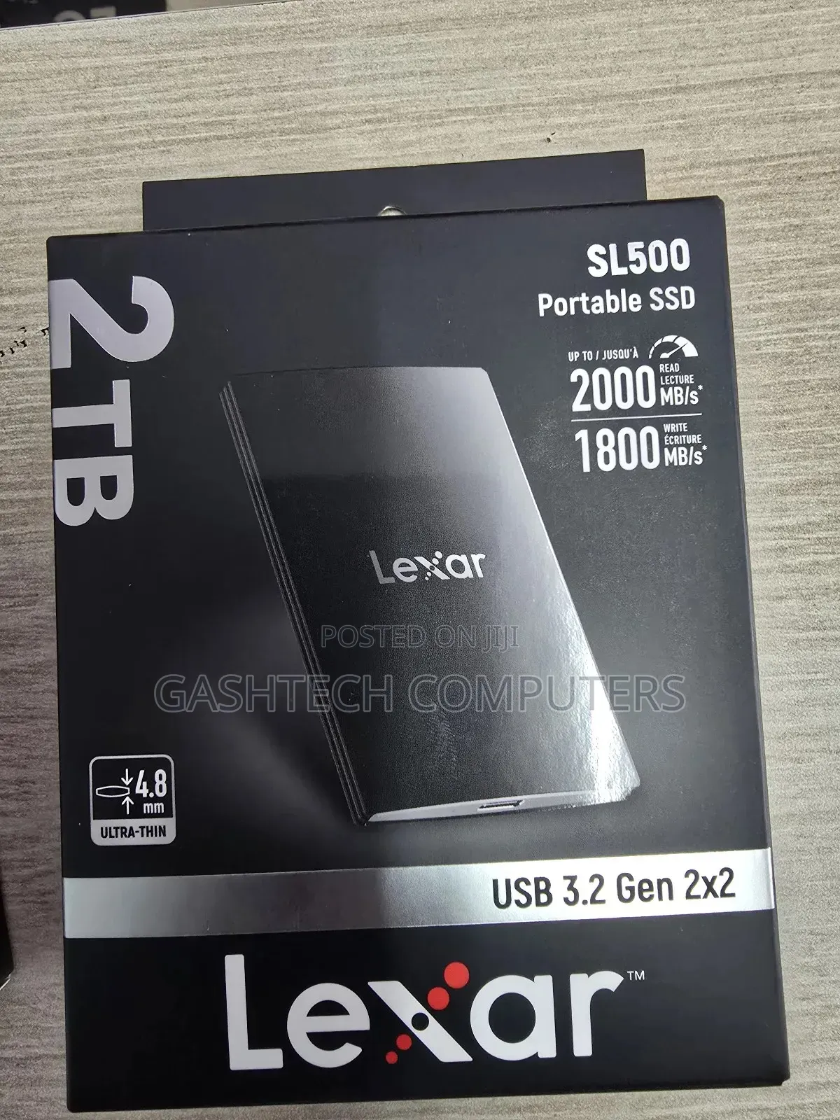 Lexar 2tb Portable SSD Sl500 (2000mb/S Read and 1800mb/S