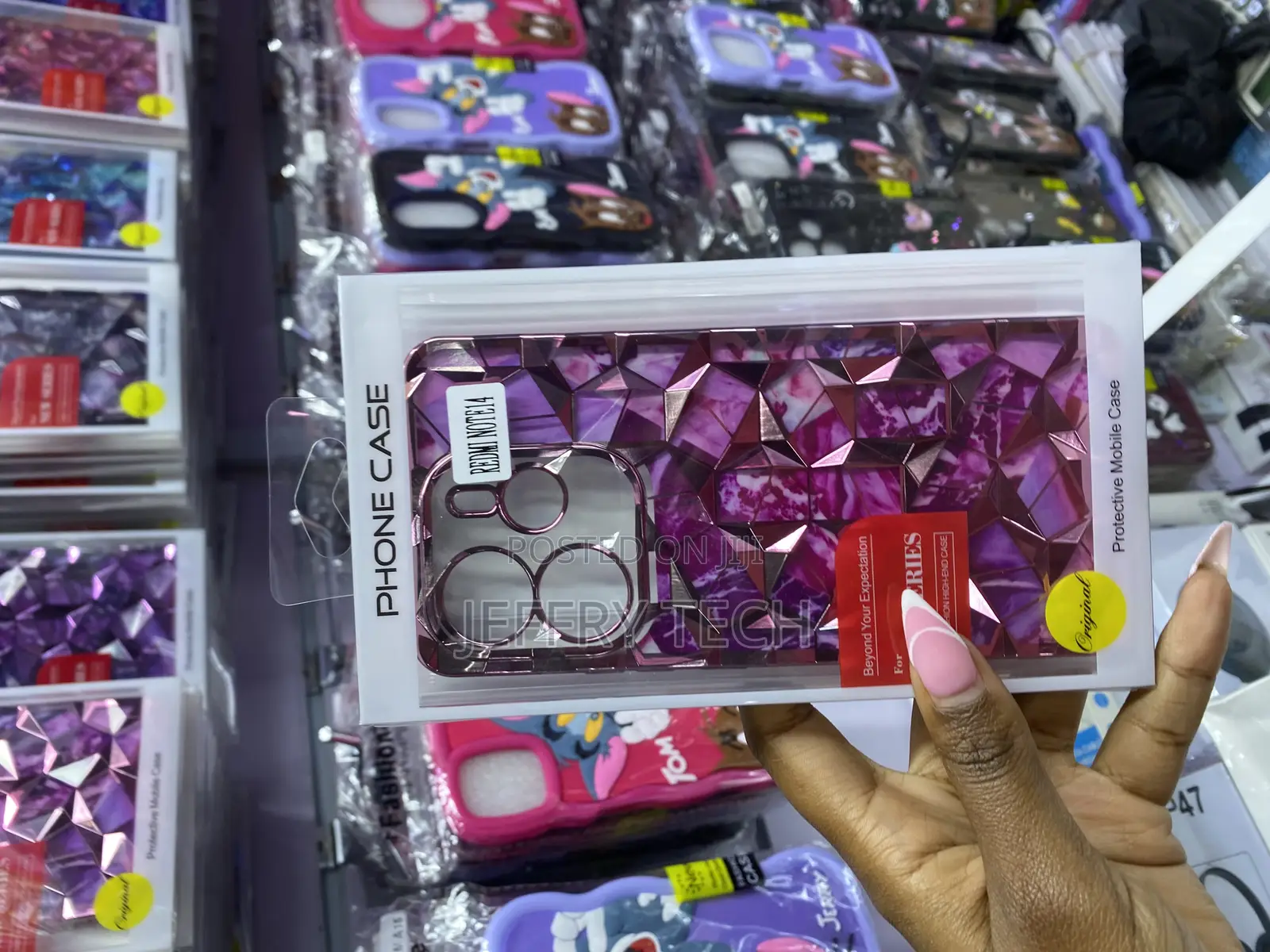 Sparky Redmi Note 14 Glitter Sparkle Diamond Print Case