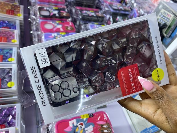 Clickfleek Samsung Galaxy A12 Cube Diamond Print Case - thumbnail 2