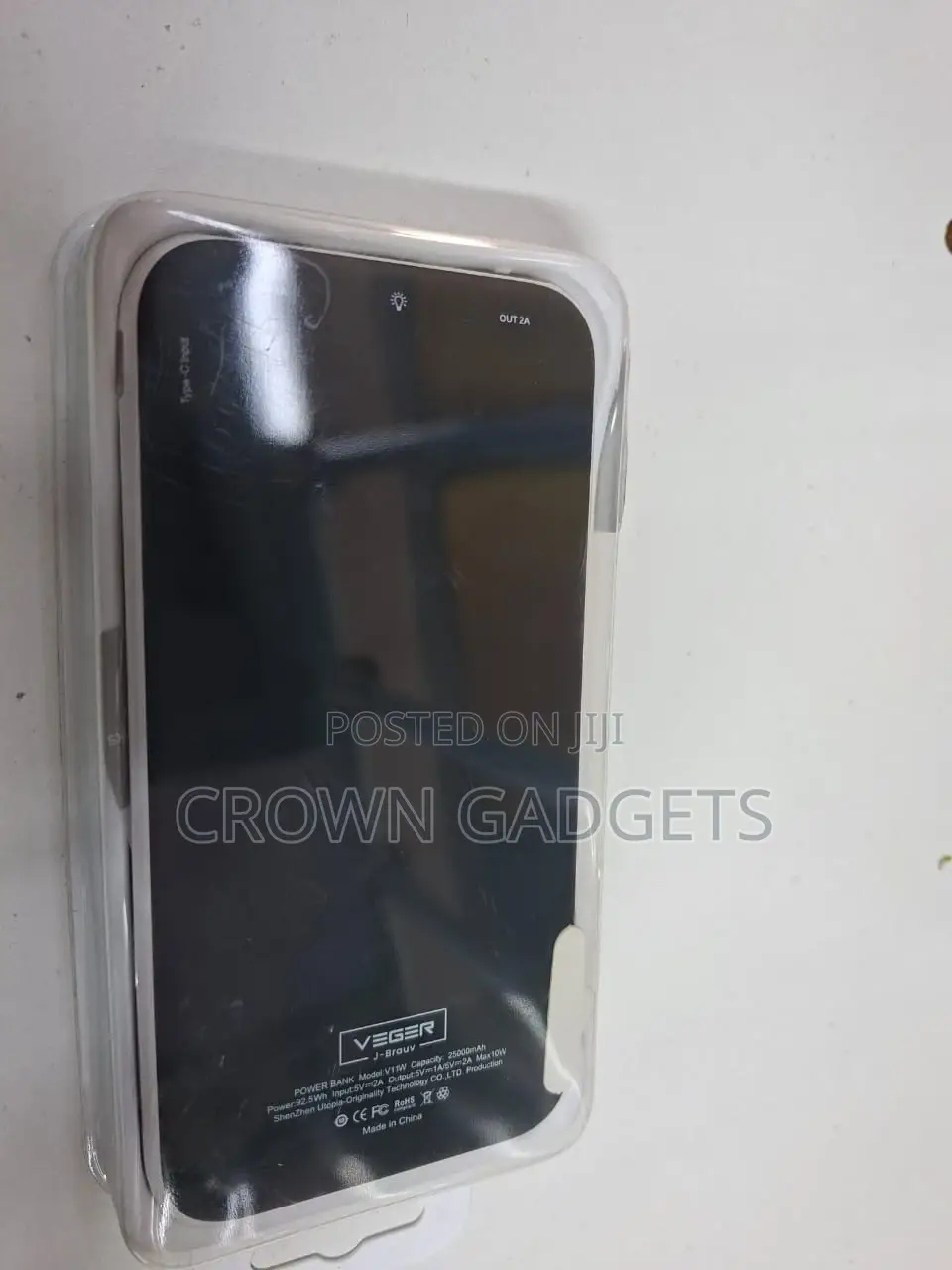 Veger 25000mah Power Bank Slim Dual Usb + Type-C