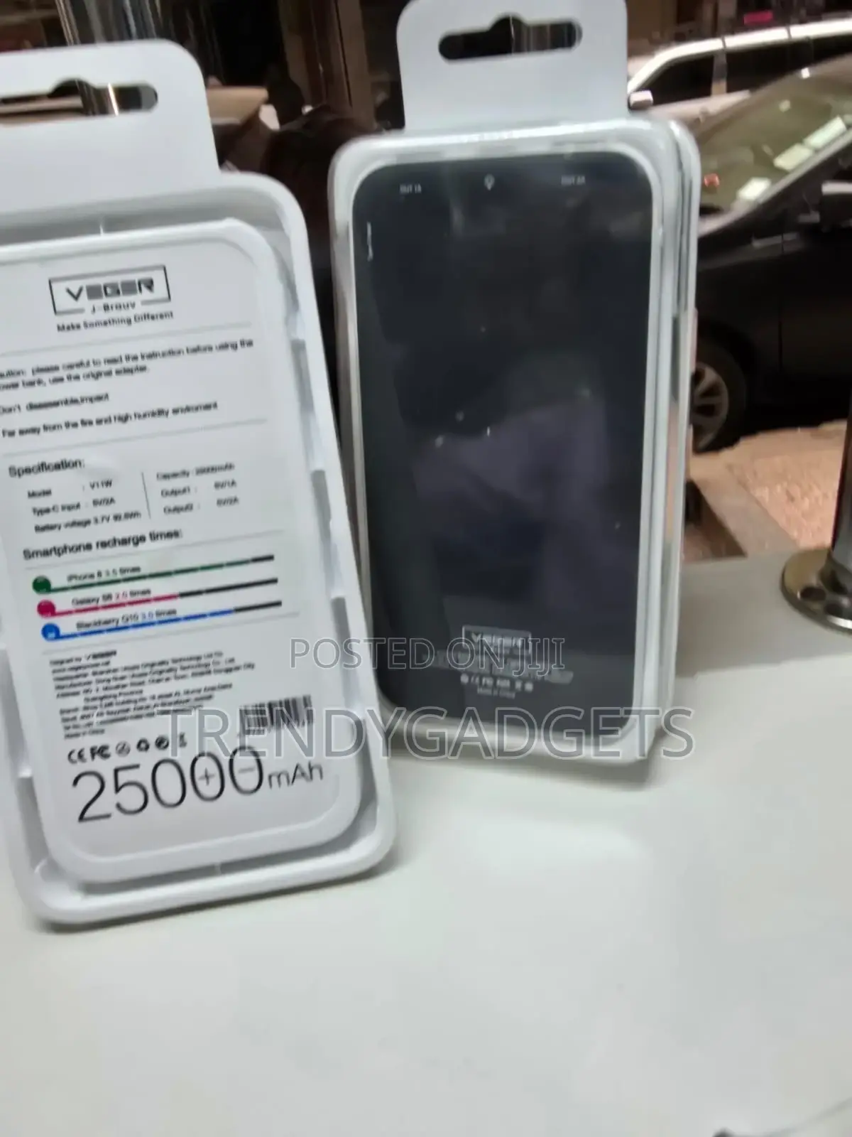 Veger 25000mah Power Bank Slim Dual Usb + Type-C