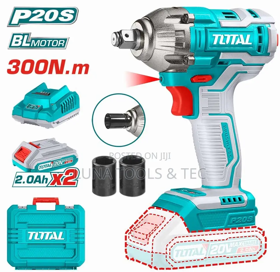 Total Tiwli2038 Lithium-Ion Impact Wrench 300nm 20v