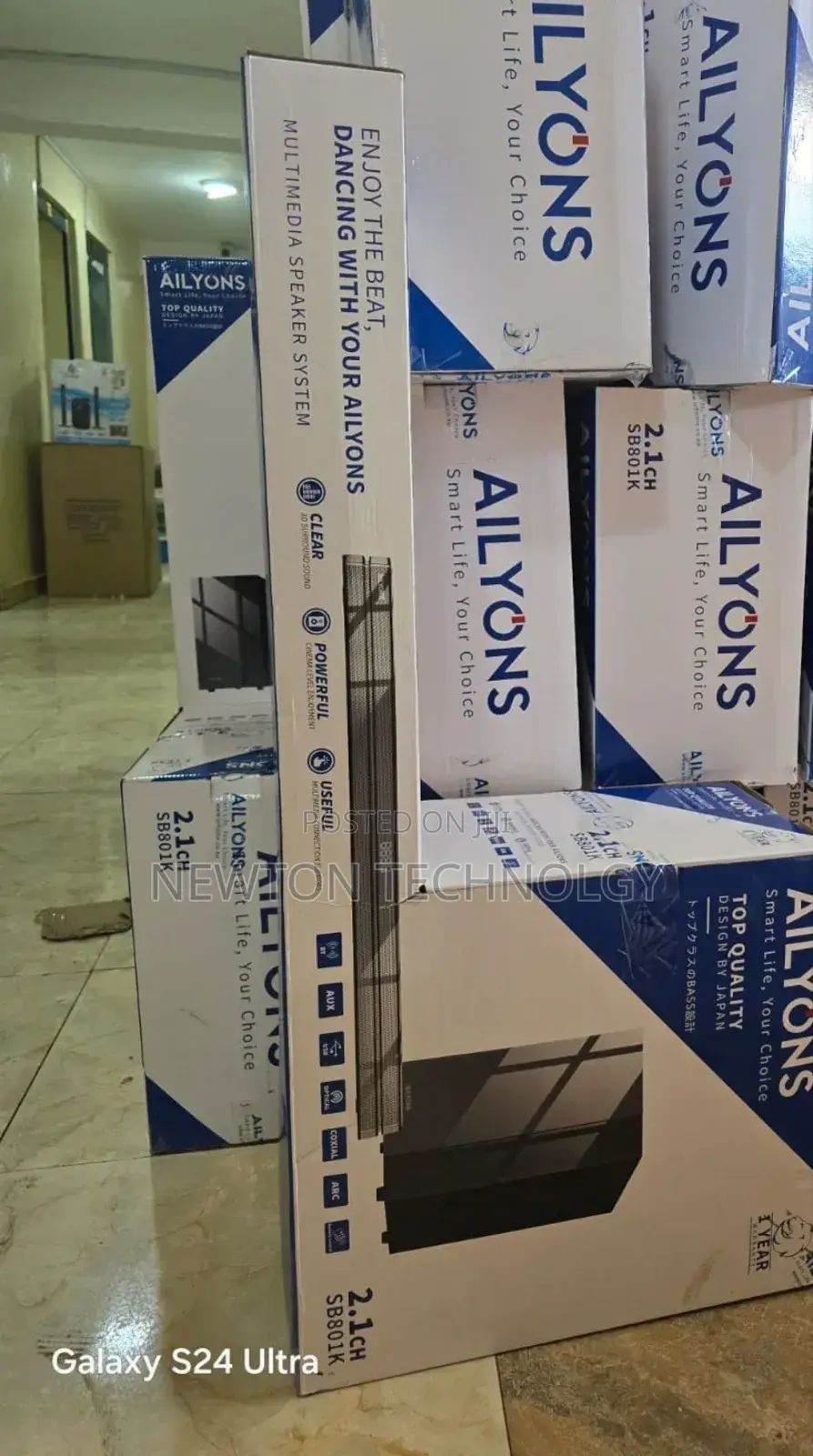 2.1ch Sb801k Ailyons Soundbar Multimedia Speaker System