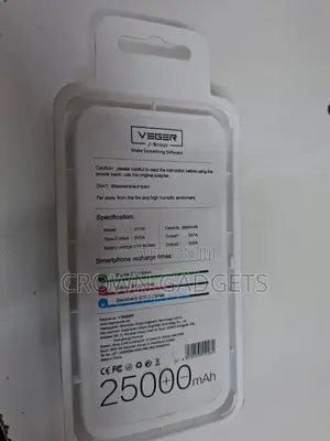 Portable Veger V11w 25000mah Charger for Travel Use