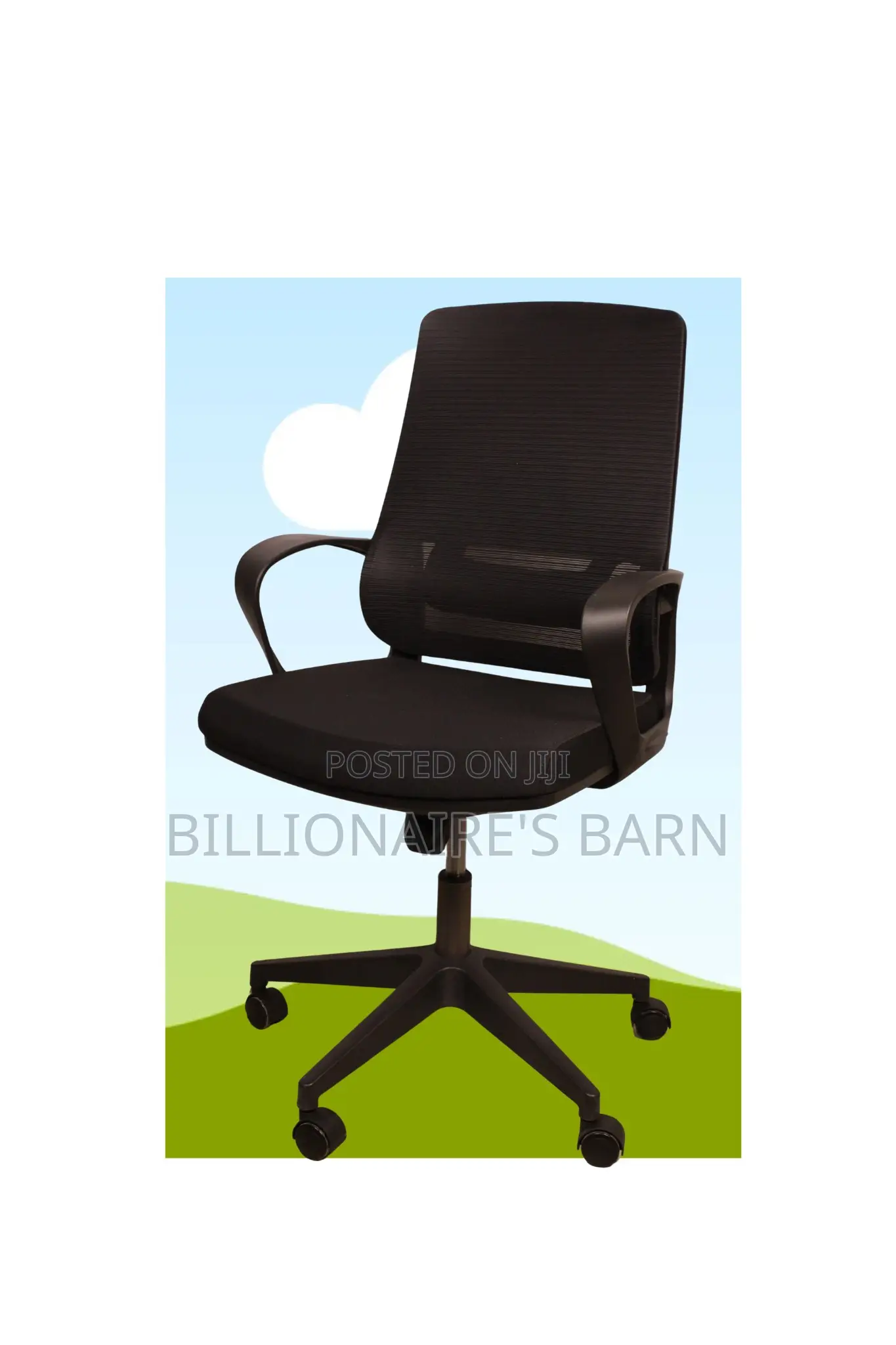 Strong Mesh Ergonomic Chair – Black Model