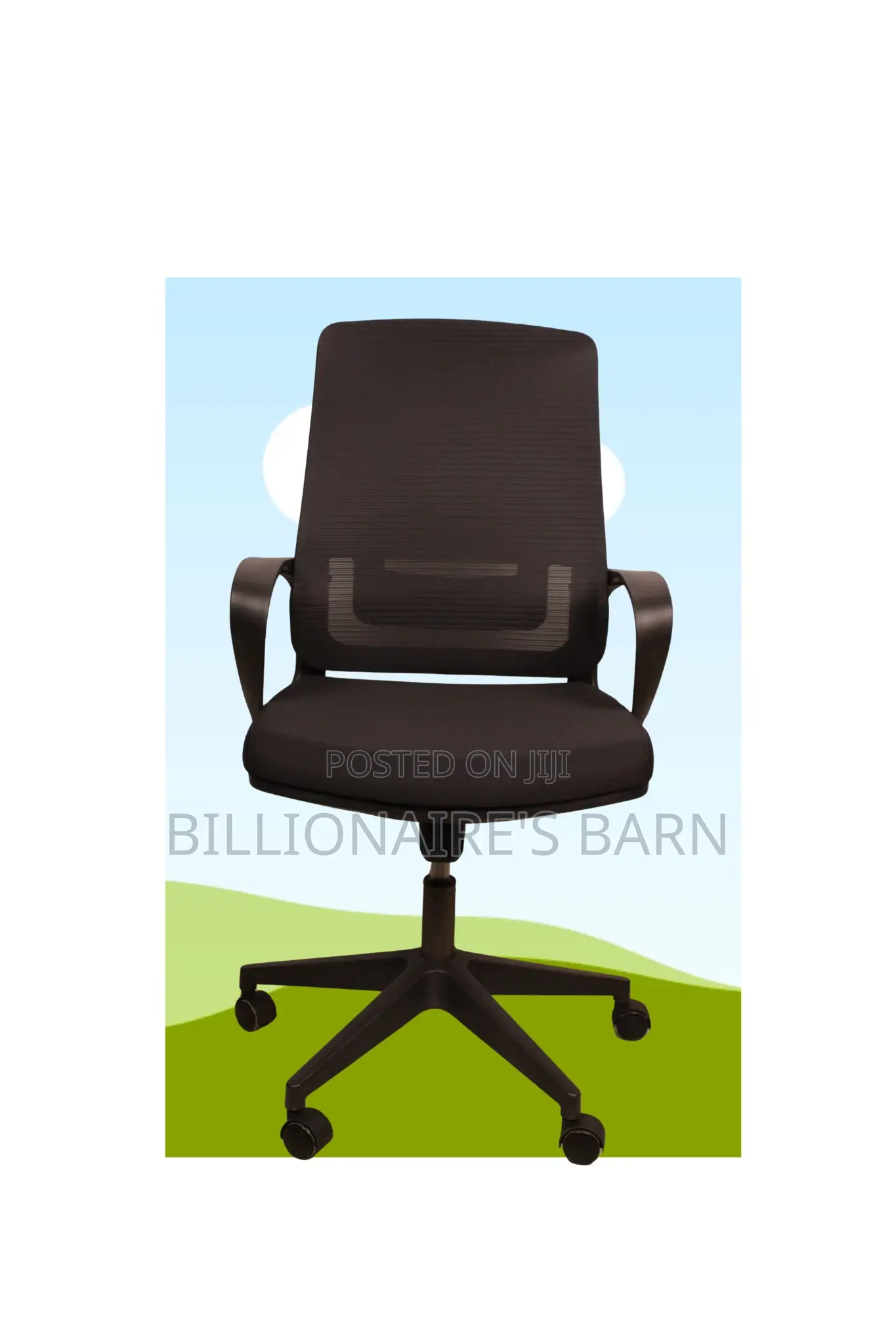 Strong Mesh Ergonomic Chair – Black Model