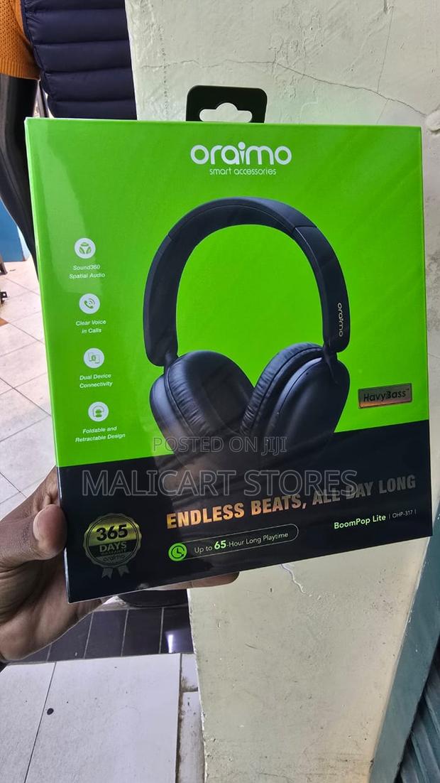 Oraimo Boompop Lite Ohp-317 65hrs Headphone - main view