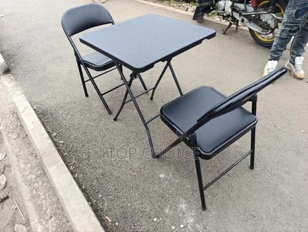 Black Outdoor Folding Set