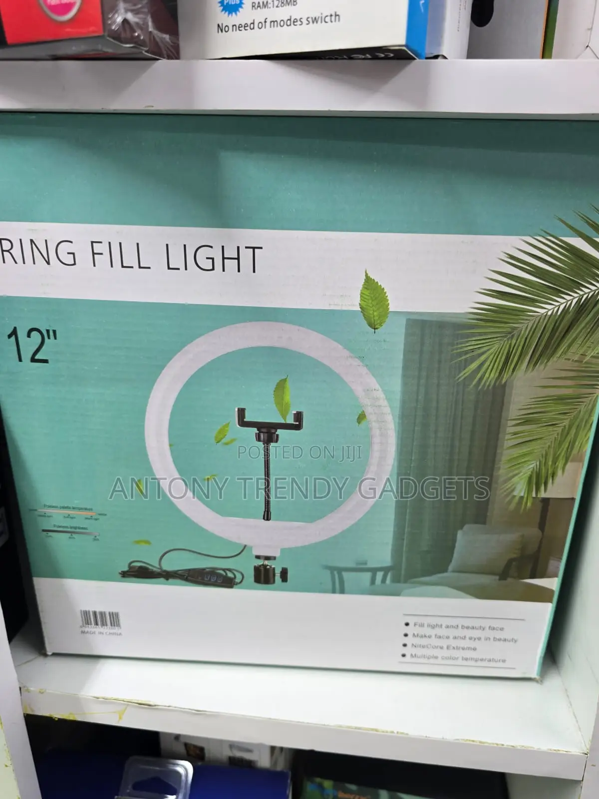 12" Dimmable Ring Light For Youtube, Tiktok, Makeup