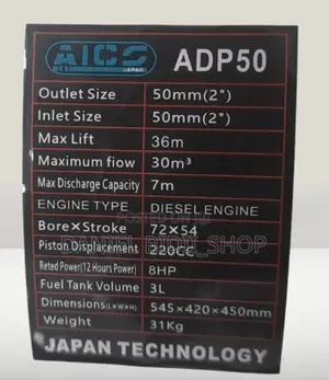 Aico Japan Diesel Waterpump 2inch