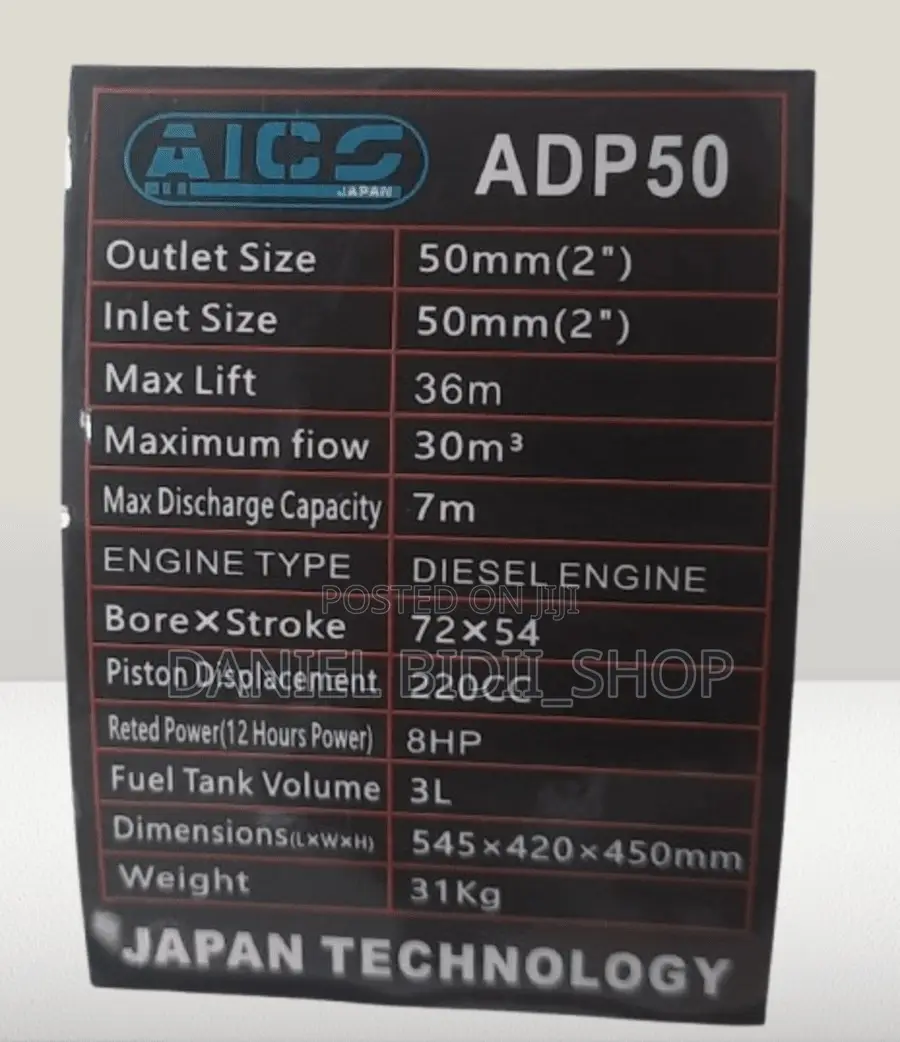 Aico Japan Diesel Waterpump 2inch