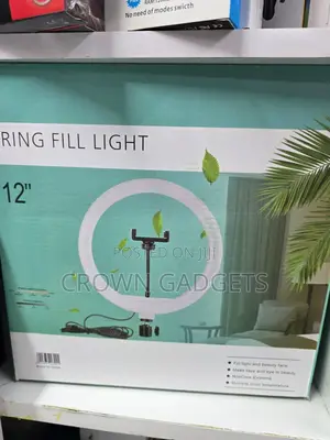 12” Led Ring Light With Tripod Phone Holder Usb-Powered