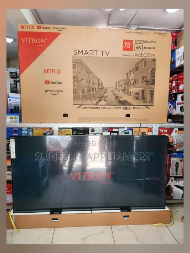 Vitron 75′′ Smart HDR Frameless Tv – Powered by Webos  - main view