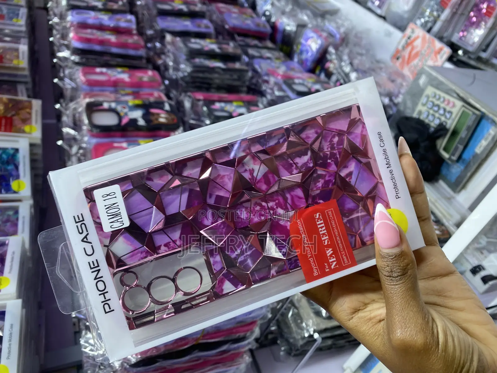 Karas Tecno Camon 18 Diamond Print Glitter Sparkle Case