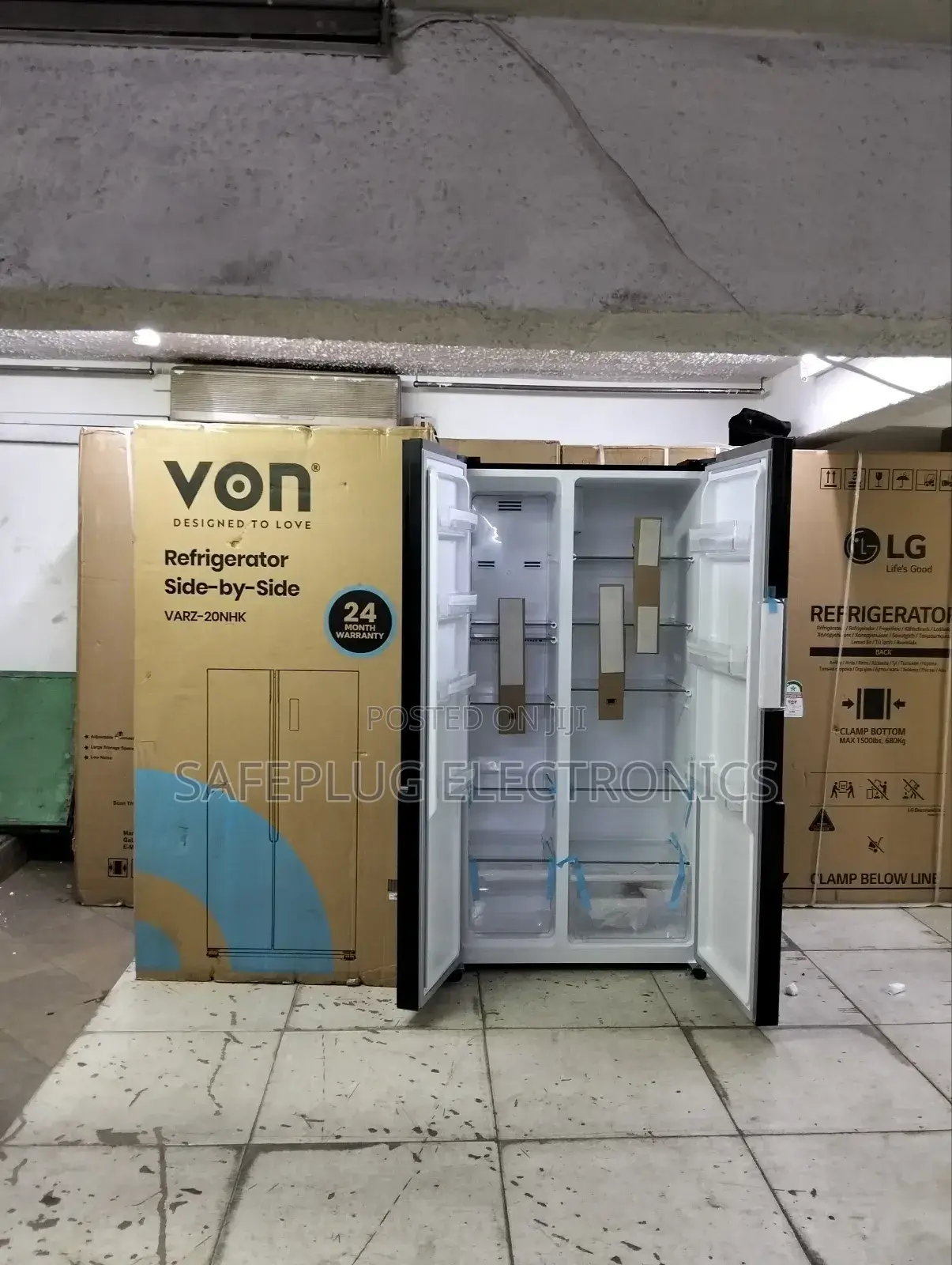Von 429l Side-by-Side Fridge – Frost Free, Elegant