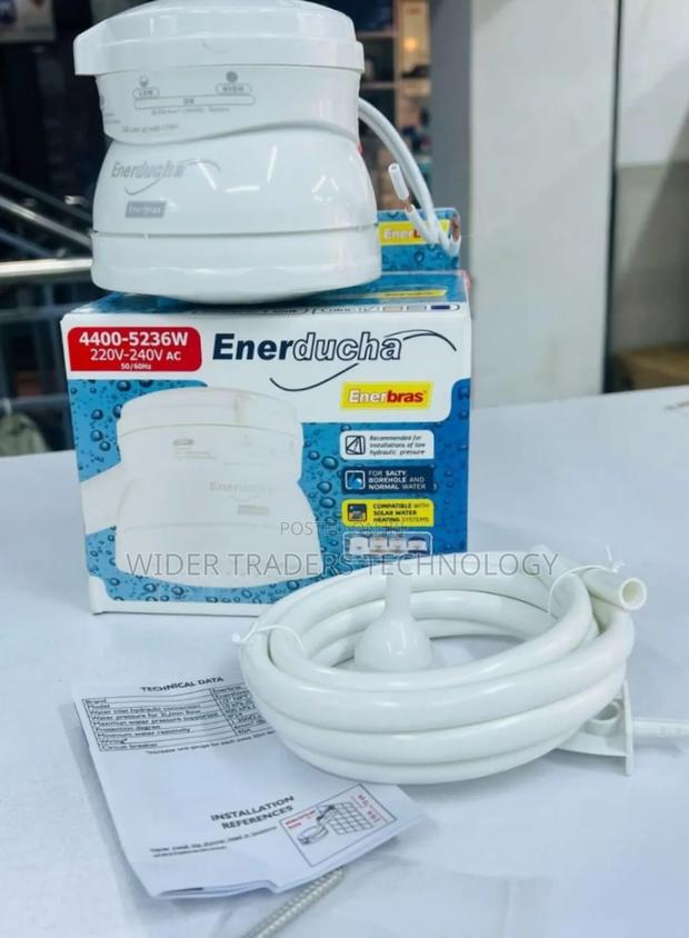 Enerducha Enerbras Shower Head For Salty, Borehole  Water