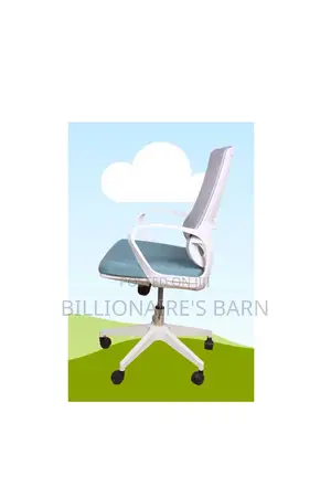High Back Executive Swivel Office Seat-White