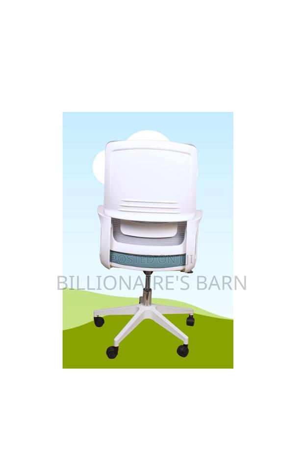 High Back Executive Swivel Office Seat-White - thumbnail 3